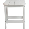 image:imageFlash Furniture Charlestown Tiered Commercial Poly Resin Adirondack Side Table  Lime Green  AllWeather  IndoorOutdoorWhite