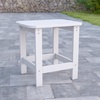 image:imageFlash Furniture Charlestown Tiered Commercial Poly Resin Adirondack Side Table  Lime Green  AllWeather  IndoorOutdoorWhite