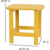 image:imageFlash Furniture Charlestown Tiered Commercial Poly Resin Adirondack Side Table  Lime Green  AllWeather  IndoorOutdoorYellow