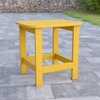 image:imageFlash Furniture Charlestown Tiered Commercial Poly Resin Adirondack Side Table  Lime Green  AllWeather  IndoorOutdoorYellow