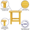 image:imageFlash Furniture Charlestown Tiered Commercial Poly Resin Adirondack Side Table  Lime Green  AllWeather  IndoorOutdoorYellow