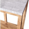 image:imageFlash Furniture Charlotte Farmhouse 2Tier Console Table  Warm Oak Finish Engineered Wood Frame  Concrete Finish Tabletop  For Entryway or Living RoomConcrete TopWarm Oak Frame
