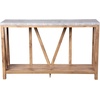 image:imageFlash Furniture Charlotte Farmhouse 2Tier Console Table  Warm Oak Finish Engineered Wood Frame  Concrete Finish Tabletop  For Entryway or Living RoomConcrete TopWarm Oak Frame