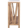 image:imageFlash Furniture Charlotte Farmhouse 2Tier Console Table  Warm Oak Finish Engineered Wood Frame  Concrete Finish Tabletop  For Entryway or Living RoomMarble TopWarm Oak Frame