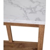 image:imageFlash Furniture Charlotte Farmhouse 2Tier Console Table  Warm Oak Finish Engineered Wood Frame  Concrete Finish Tabletop  For Entryway or Living RoomMarble TopWarm Oak Frame