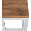 image:imageFlash Furniture Charlotte Farmhouse 2Tier Console Table  Warm Oak Finish Engineered Wood Frame  Concrete Finish Tabletop  For Entryway or Living RoomWarm Oak TopWhite Frame