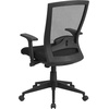 image:imageFlash Furniture Cleo MidBack Black Mesh Executive Swivel Ergonomic Office Chair with Back Angle Adjustment and Adjustable Arms