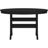 image:imageFlash Furniture Colonel Outdoor Dining Table for 4 Commercial Grade AllWeather Recycled HDPE Adirondack Style Table UV Fade Resistant 48 Round BlackBlack
