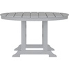 image:imageFlash Furniture Colonel Outdoor Dining Table for 4 Commercial Grade AllWeather Recycled HDPE Adirondack Style Table UV Fade Resistant 48 Round BlackGrey
