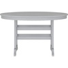 image:imageFlash Furniture Colonel Outdoor Dining Table for 4 Commercial Grade AllWeather Recycled HDPE Adirondack Style Table UV Fade Resistant 48 Round BlackGrey