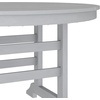 image:imageFlash Furniture Colonel Outdoor Dining Table for 4 Commercial Grade AllWeather Recycled HDPE Adirondack Style Table UV Fade Resistant 48 Round BlackGrey