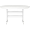 image:imageFlash Furniture Colonel Outdoor Dining Table for 4 Commercial Grade AllWeather Recycled HDPE Adirondack Style Table UV Fade Resistant 48 Round BlackWhite