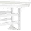 image:imageFlash Furniture Colonel Outdoor Dining Table for 4 Commercial Grade AllWeather Recycled HDPE Adirondack Style Table UV Fade Resistant 48 Round BlackWhite