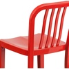 image:imageFlash Furniture Commercial Grade 24 High White Metal IndoorOutdoor Counter Height Stool with Vertical Slat BackRed