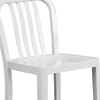 image:imageFlash Furniture Commercial Grade 24 High White Metal IndoorOutdoor Counter Height Stool with Vertical Slat BackWhite