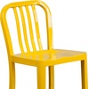 image:imageFlash Furniture Commercial Grade 24 High White Metal IndoorOutdoor Counter Height Stool with Vertical Slat BackYellow