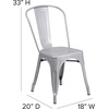 image:imageFlash Furniture Commercial Grade 315 Square Mint Green Metal IndoorOutdoor Table Set with 4 Stack ChairsSilver