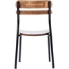 image:imageFlash Furniture Cyprus Commercial Grade Wood Dining Chair Metal Frame Solid Wood Seat and Back Floor Glides WhiteAntique WhiteAntique Copper