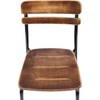 image:imageFlash Furniture Cyprus Commercial Grade Wood Dining Chair Metal Frame Solid Wood Seat and Back Floor Glides WhiteAntique WhiteAntique Copper