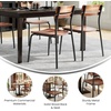 image:imageFlash Furniture Cyprus Commercial Grade Wood Dining Chair Metal Frame Solid Wood Seat and Back Floor Glides WhiteAntique WhiteAntique Copper