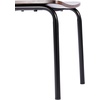 image:imageFlash Furniture Cyprus Commercial Grade Wood Dining Chair Metal Frame Solid Wood Seat and Back Floor Glides WhiteAntique WhiteAntique Copper