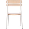 image:imageFlash Furniture Cyprus Commercial Grade Wood Dining Chair Metal Frame Solid Wood Seat and Back Floor Glides WhiteAntique WhiteAntique White