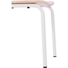 image:imageFlash Furniture Cyprus Commercial Grade Wood Dining Chair Metal Frame Solid Wood Seat and Back Floor Glides WhiteAntique WhiteAntique White