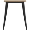 image:imageFlash Furniture Declan Commercial Outdoor Dining Table All Weather Poly Resin Top with Steel Base 2375 Square BrownSilverBrown TopBlack Frame