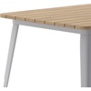 image:imageFlash Furniture Declan Commercial Outdoor Dining Table All Weather Poly Resin Top with Steel Base 315 Square BrownSilverBrown TopSilver Frame