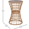 image:imageFlash Furniture Devon IndoorOutdoor Rattan Rope Table  Natural Finish Polyethylene Rattan  Black Finished Engineered Wood Top  Fade and Weather Resistant
