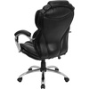image:imageFlash Furniture Dorothy High Back Transitional Style Black LeatherSoft Executive Swivel Office Chair with Arms
