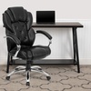 image:imageFlash Furniture Dorothy High Back Transitional Style Black LeatherSoft Executive Swivel Office Chair with Arms