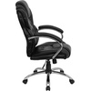 image:imageFlash Furniture Dorothy High Back Transitional Style Black LeatherSoft Executive Swivel Office Chair with Arms
