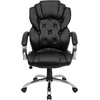 image:imageFlash Furniture Dorothy High Back Transitional Style Black LeatherSoft Executive Swivel Office Chair with Arms