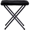 image:imageFlash Furniture Eleanor Double Saucer Chair with Folding Steel Frame Portable Oversized Saucer Chair for Dorm or Bedroom 56 Ivory Faux ShearlingSoft Gold FrameBlack FabricBlack Frame