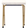 image:imageFlash Furniture Eleanor Double Saucer Chair with Folding Steel Frame Portable Oversized Saucer Chair for Dorm or Bedroom 56 Ivory Faux ShearlingSoft Gold FrameIvory Faux Shearling FabricSoft Gold Frame