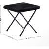 image:imageFlash Furniture Eleanor Double Saucer Chair with Folding Steel Frame Portable Oversized Saucer Chair for Dorm or Bedroom 56 Ivory Faux ShearlingSoft Gold FrameBlack FabricBlack Frame