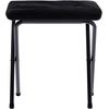 image:imageFlash Furniture Eleanor Double Saucer Chair with Folding Steel Frame Portable Oversized Saucer Chair for Dorm or Bedroom 56 Ivory Faux ShearlingSoft Gold FrameBlack FabricBlack Frame