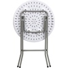 image:imageFlash Furniture Elon 2 Round AllOccasion Plastic Folding Event Table Folding Banquet Table for IndoorOutdoor Events White2 ft