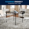 image:imageFlash Furniture Elon 285 Square AllOccasion Plastic Folding Event Table with Locking Legs Folding Banquet Table for IndoorOutdoor Events WhiteDark Gray