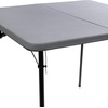 image:imageFlash Furniture Elon 285 Square AllOccasion Plastic Folding Event Table with Locking Legs Folding Banquet Table for IndoorOutdoor Events WhiteGrey