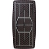 image:imageFlash Furniture Elon 562Foot Brown Rattan IndoorOutdoor Plastic Folding Table with Umbrella Hole