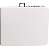 image:imageFlash Furniture Elon 6 Rectangular Plastic Folding Event Table with Carrying Handle BiFold Banquet Table for IndoorOutdoor Events White