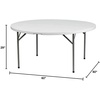 image:imageFlash Furniture Elon Commercial Grade 5Foot Round Granite White Plastic Folding TableGranite White