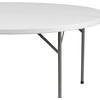 image:imageFlash Furniture Elon Commercial Grade 5Foot Round Granite White Plastic Folding TableGranite White