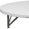image:imageFlash Furniture Elon Commercial Grade 5Foot Round Granite White Plastic Folding TableGranite White