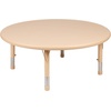 image:imageFlash Furniture Emmy 45 Round Green Plastic Height Adjustable Activity Table Set with 4 ChairsNatural
