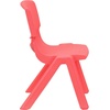 image:imageFlash Furniture Emmy 45 Round Green Plastic Height Adjustable Activity Table Set with 4 ChairsRed