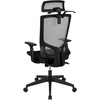 image:imageFlash Furniture Ergonomic Mesh Office Chair with SynchroTilt Pivot Adjustable Headrest Lumbar Support Coat Hanger and Adjustable Arms in GrayBlack