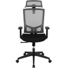 image:imageFlash Furniture Ergonomic Mesh Office Chair with SynchroTilt Pivot Adjustable Headrest Lumbar Support Coat Hanger and Adjustable Arms in GrayBlack
